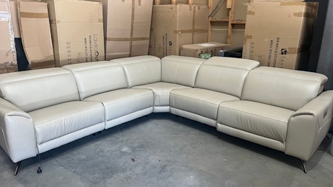 DOVER Leather Corner Lounge Option A 1