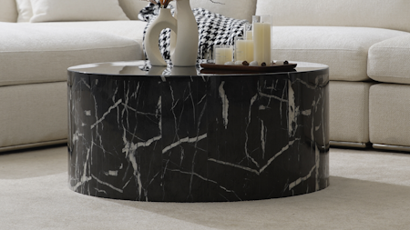 Orbit Black Marble Coffee Table