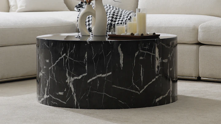 Orbit Black Marble Coffee Table