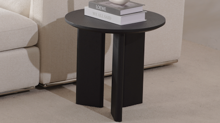 Romano Black Side Table