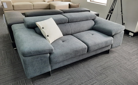 BOSTON Fabric Two Seat Sofa (Material-fabric,main Colour- Aura Thunder) 1