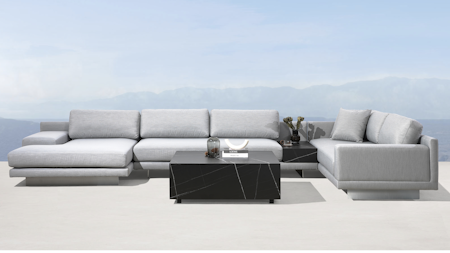 Vaucluse Outdoor Modular Lounge With Ceramic Insert And Coffee Table