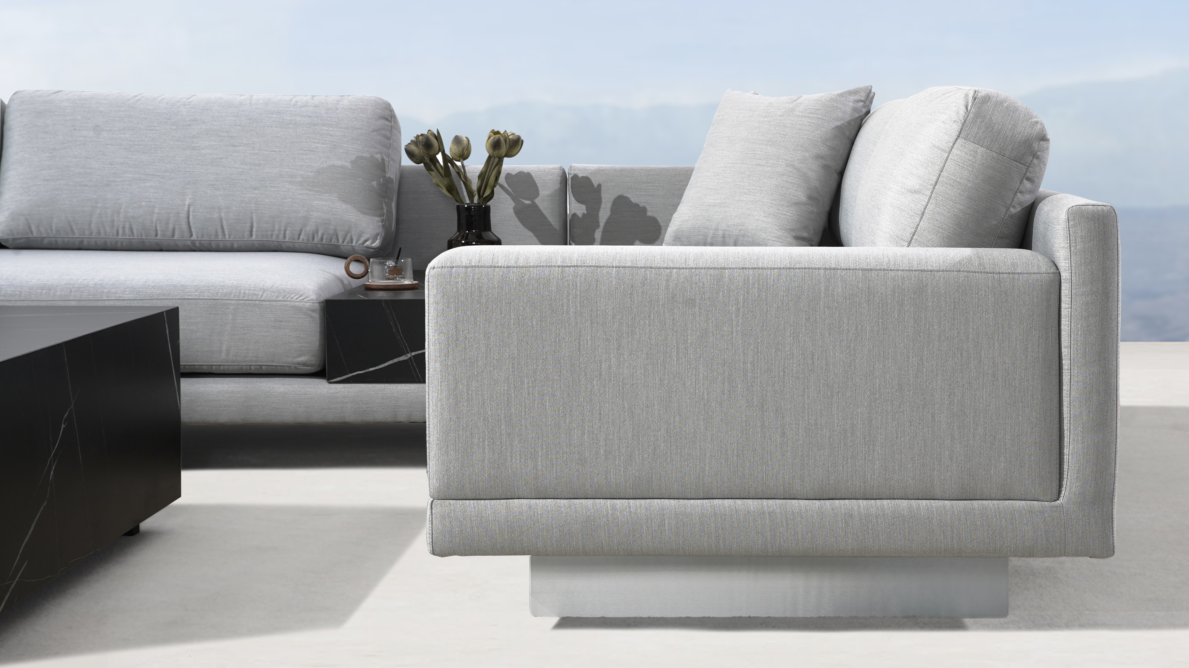 Vaucluse Outdoor Modular Lounge With Ceramic Insert And Coffee Table 5 Thumbnail