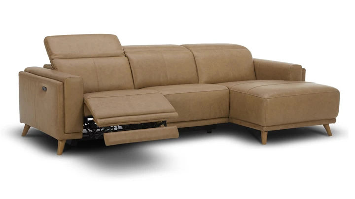 Zenith Leather Recliner Chaise Lounge