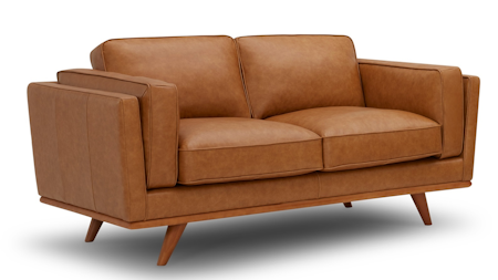 Olafur Leather Two Seater Sofa