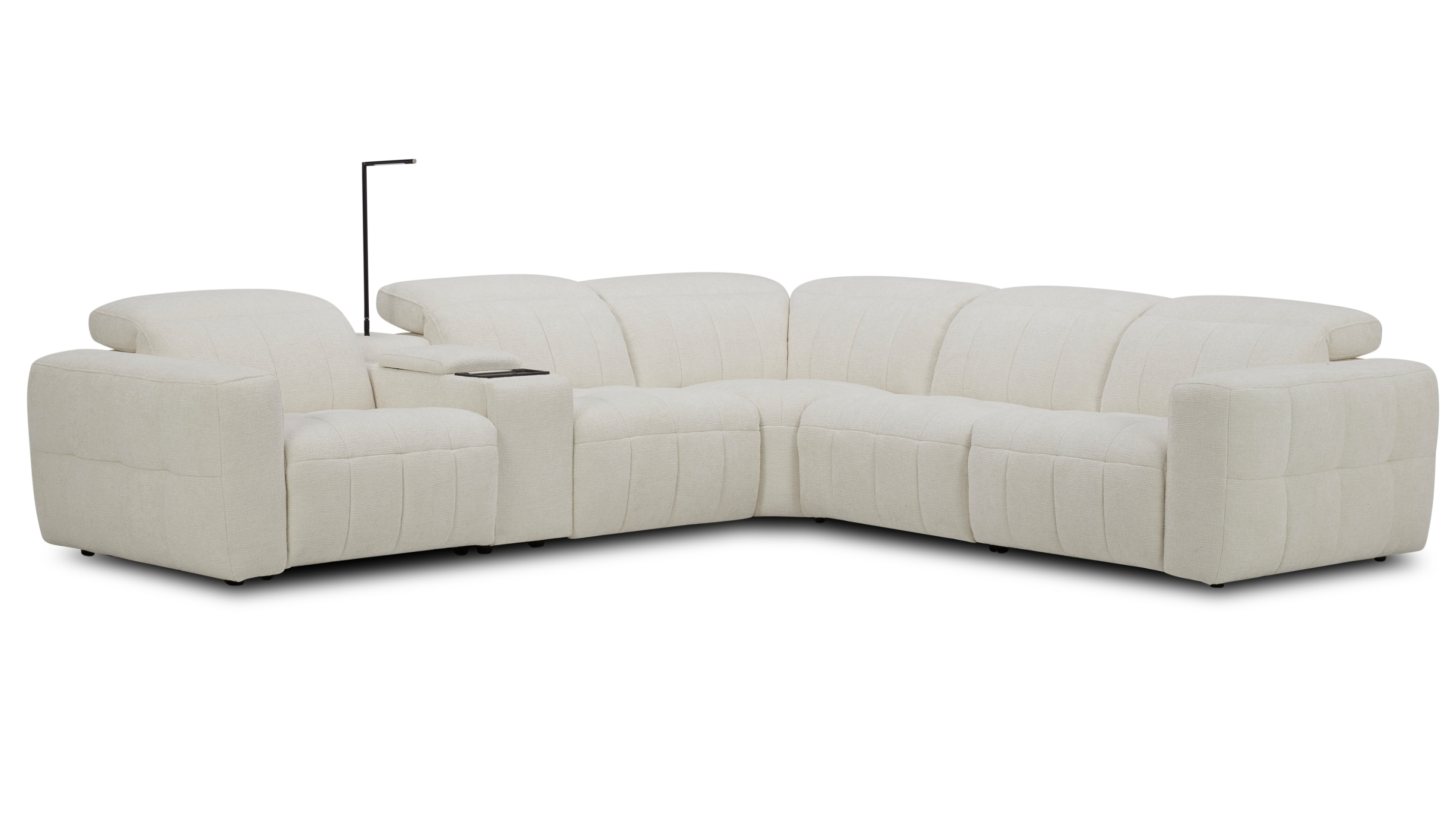 Avalon Fabric Corner Lounge With Console 2 Thumbnail