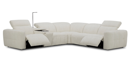 Avalon Fabric Corner Lounge With Console