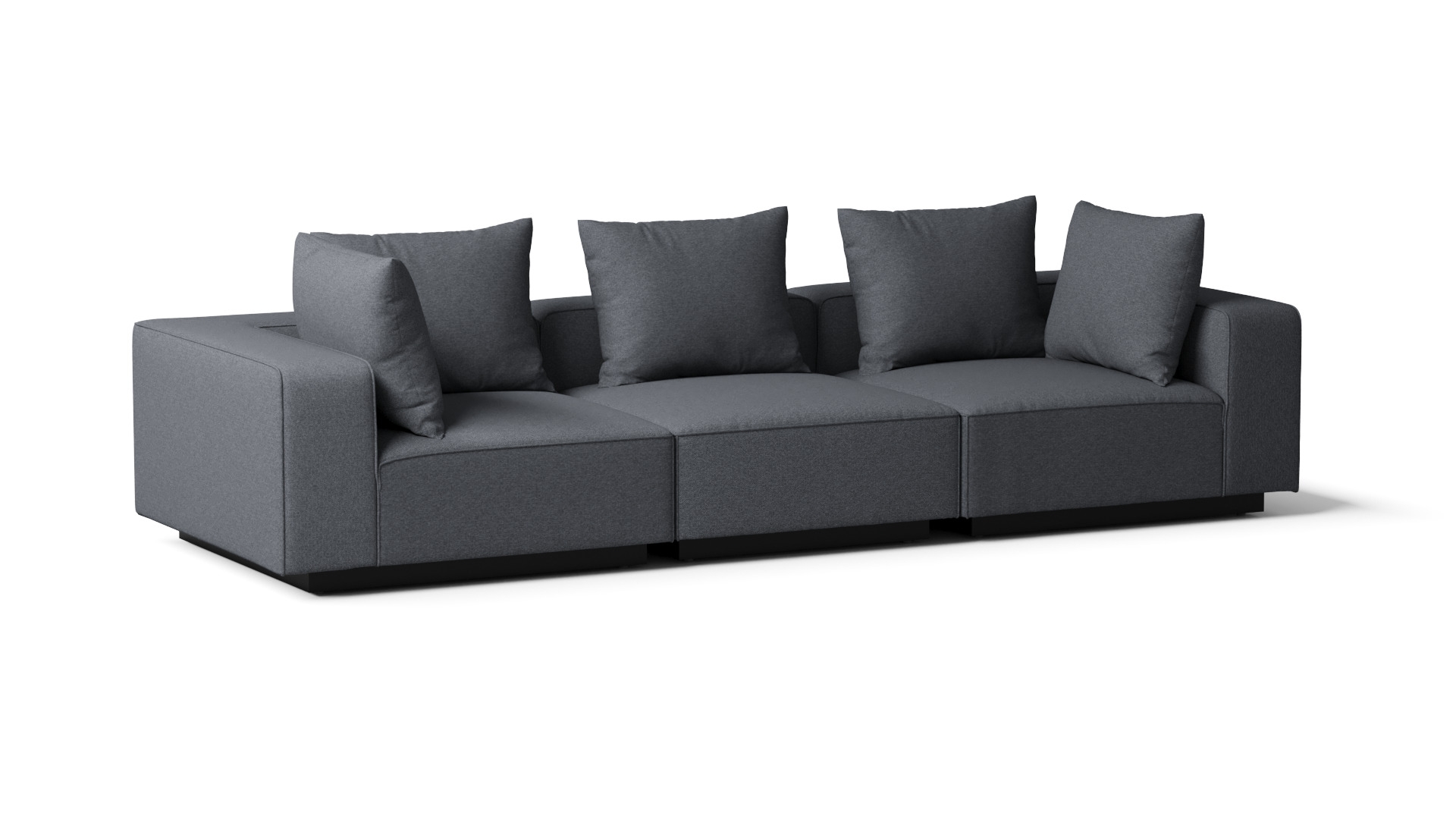 Laguna Grey Outdoor Three Seat Sofa 6 Thumbnail
