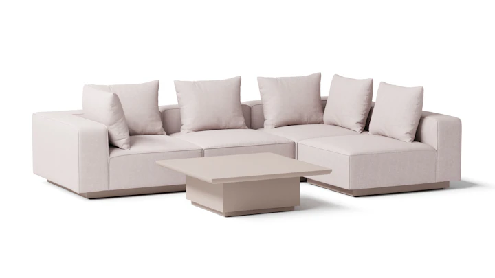 Laguna Latte Outdoor Five Ways Lounge System