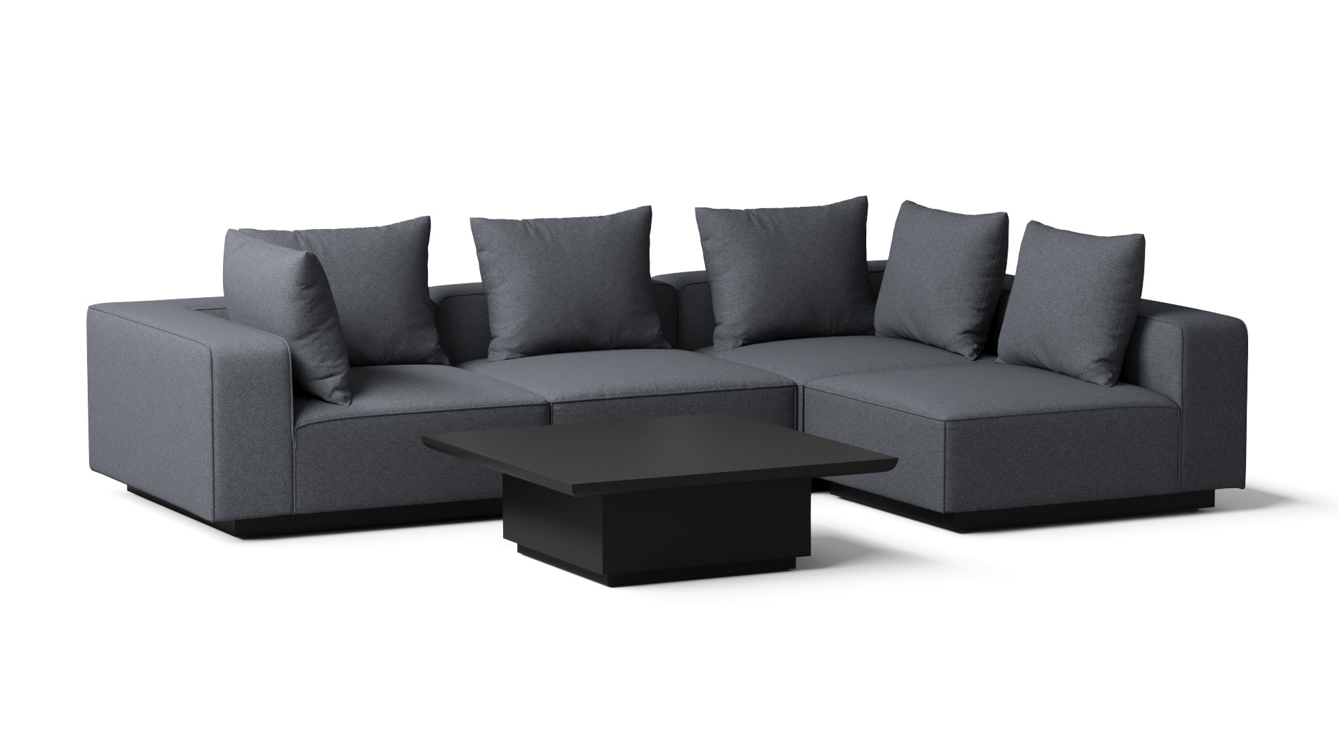 Laguna Grey Outdoor Five Ways Lounge System 3 Thumbnail