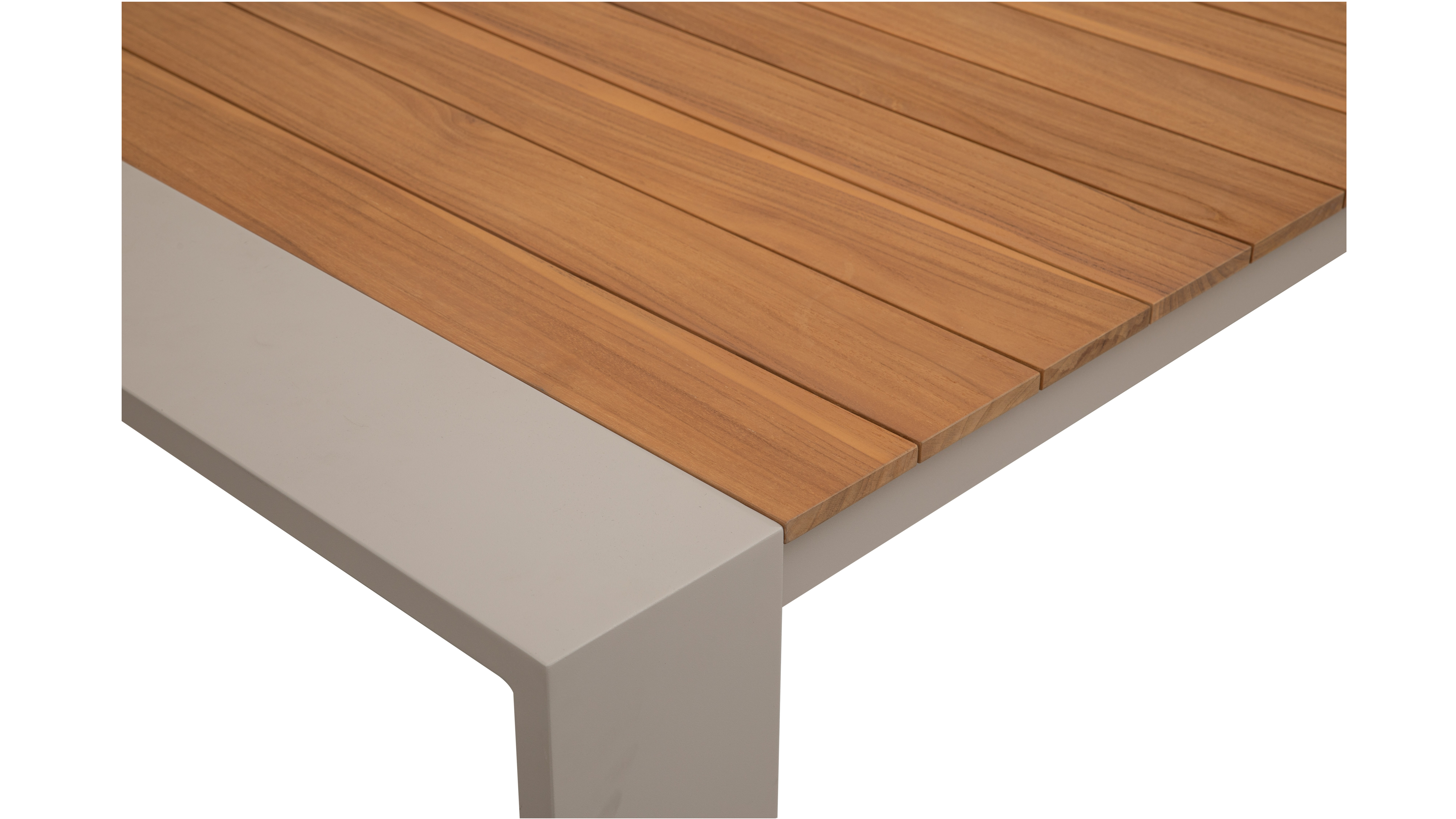 Torquay Outdoor Dining Table With Teak Top 5 Thumbnail