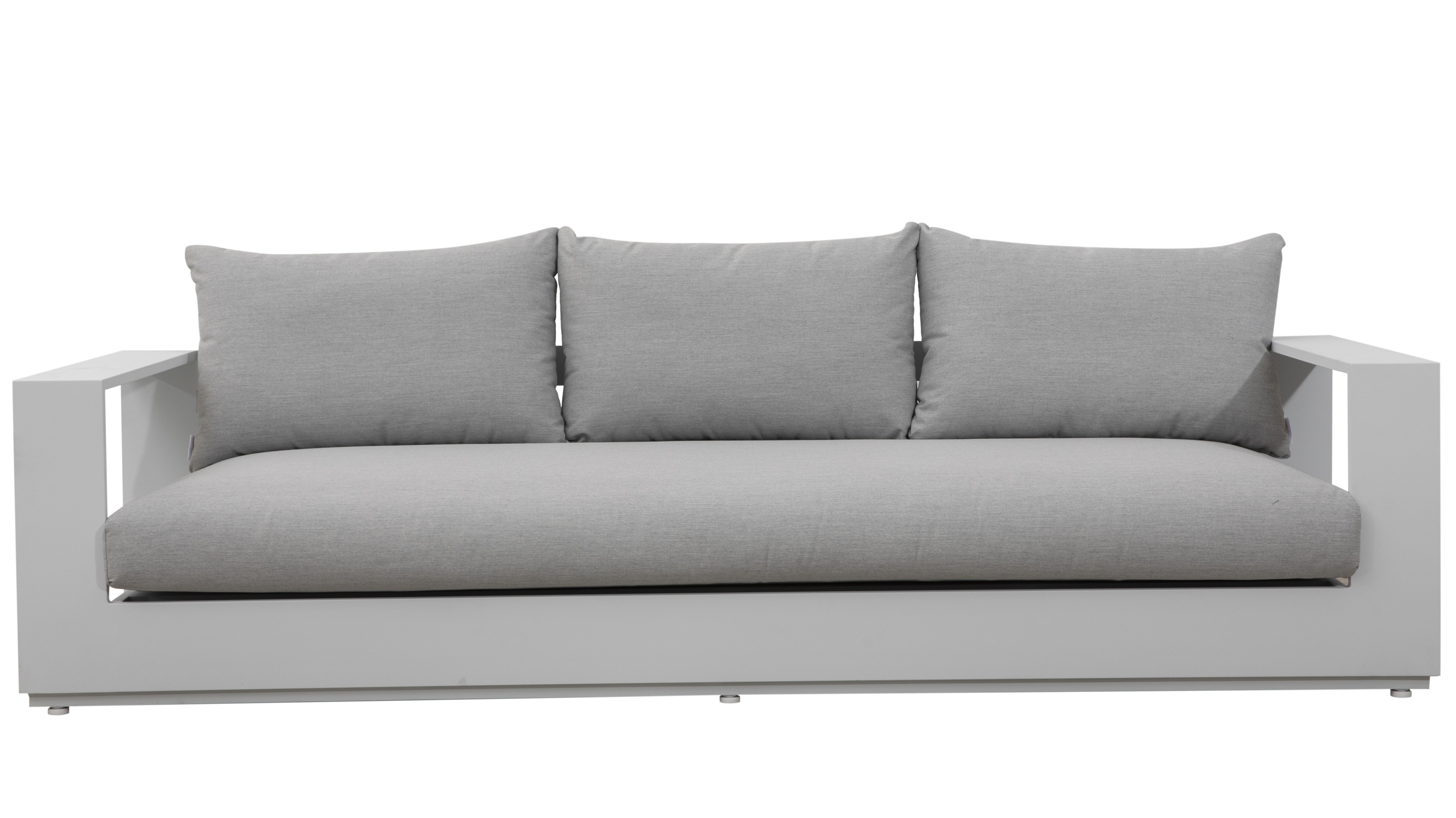 Mackay White Outdoor Three Seat Sofa 3 Thumbnail