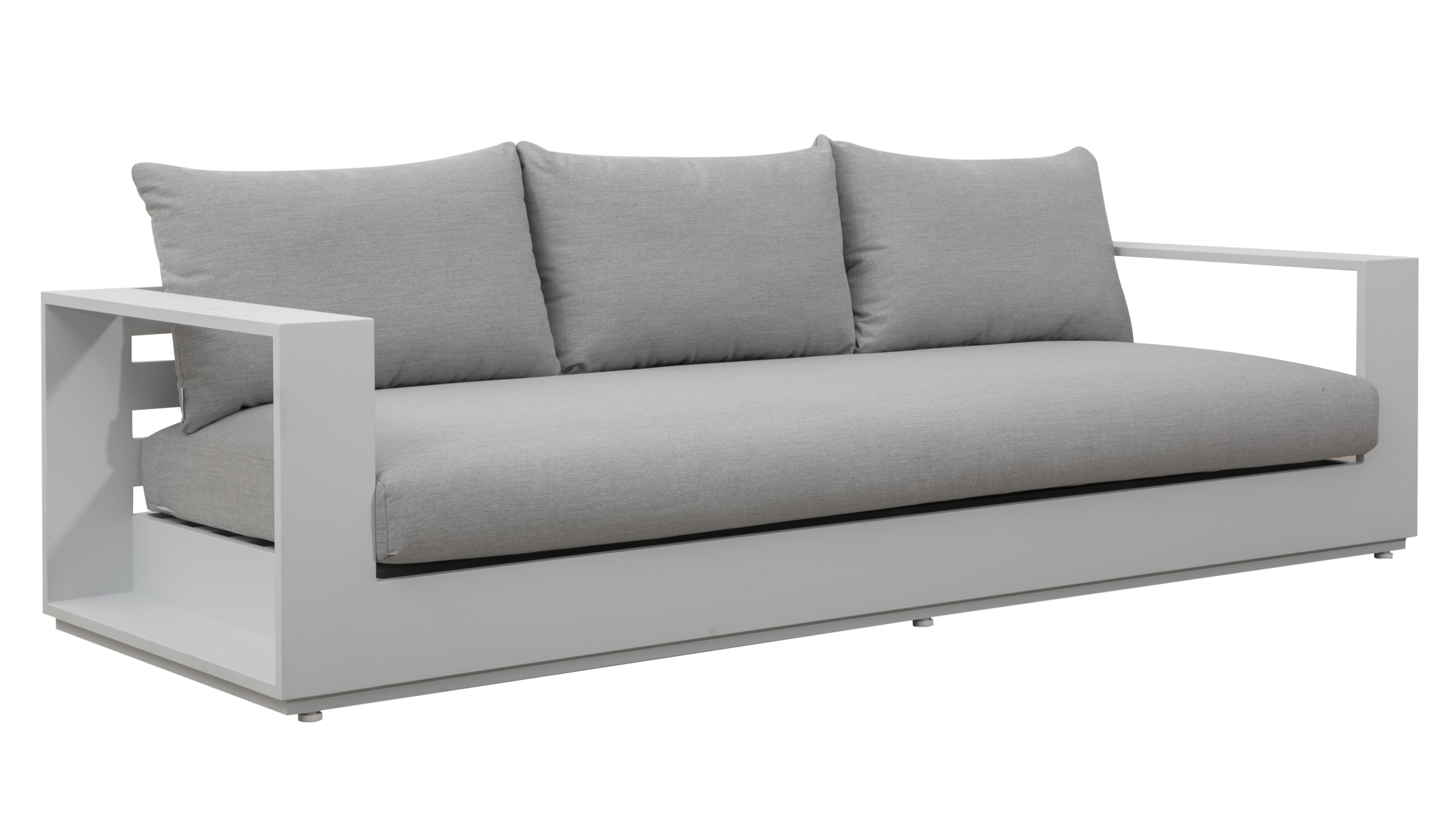 Mackay White Outdoor Three Seat Sofa 3 Thumbnail