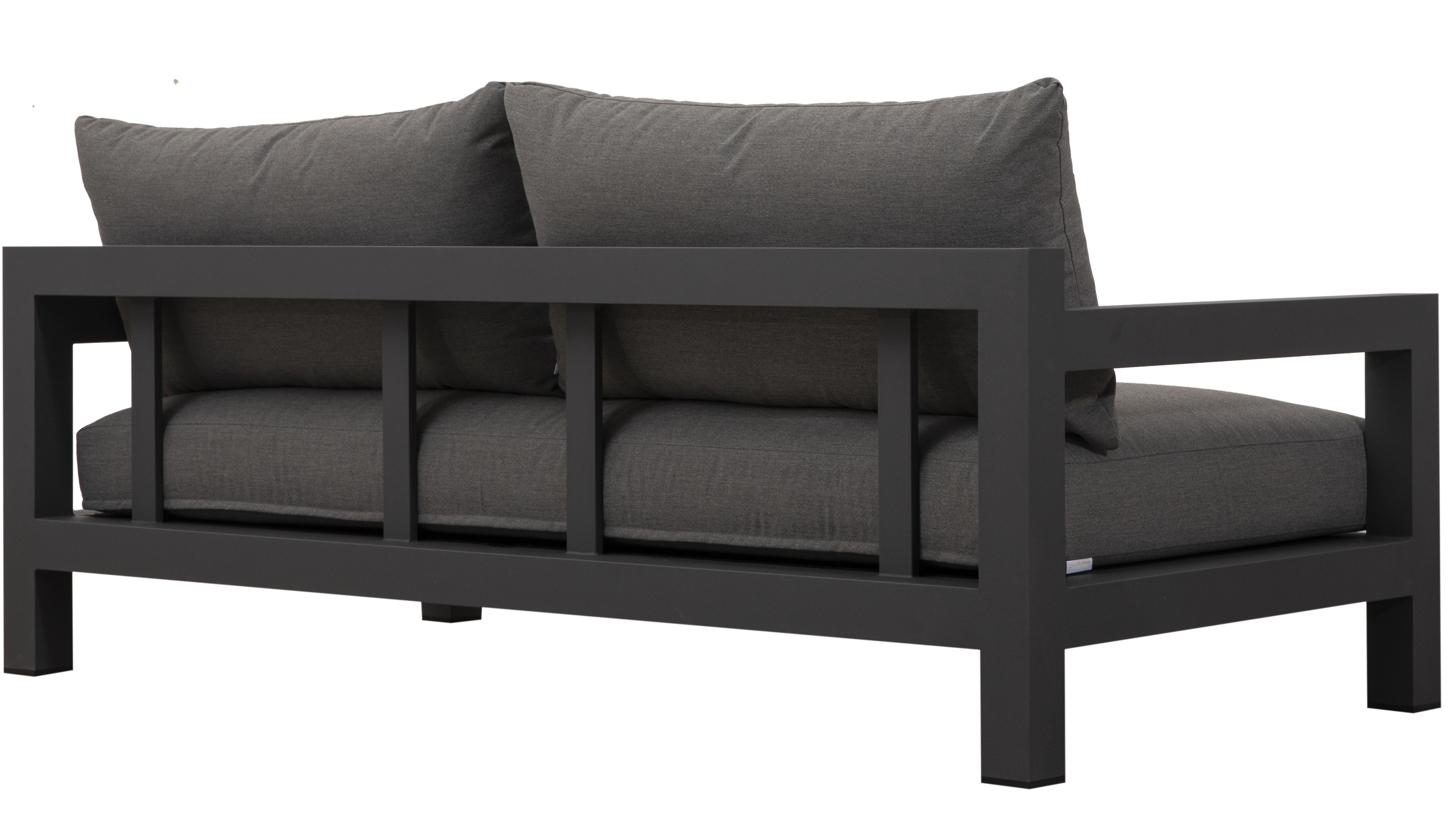 Byron Charcoal Outdoor Two Seat Sofa 4 Thumbnail