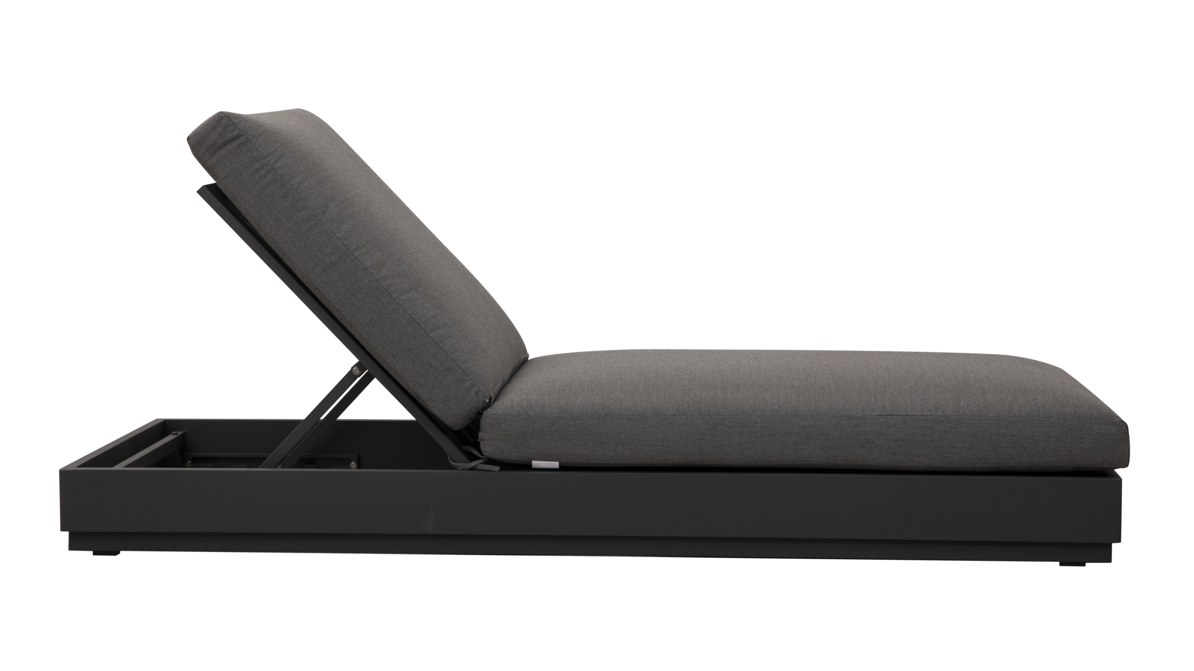 Byron Charcoal Outdoor Sunlounge 4 Thumbnail