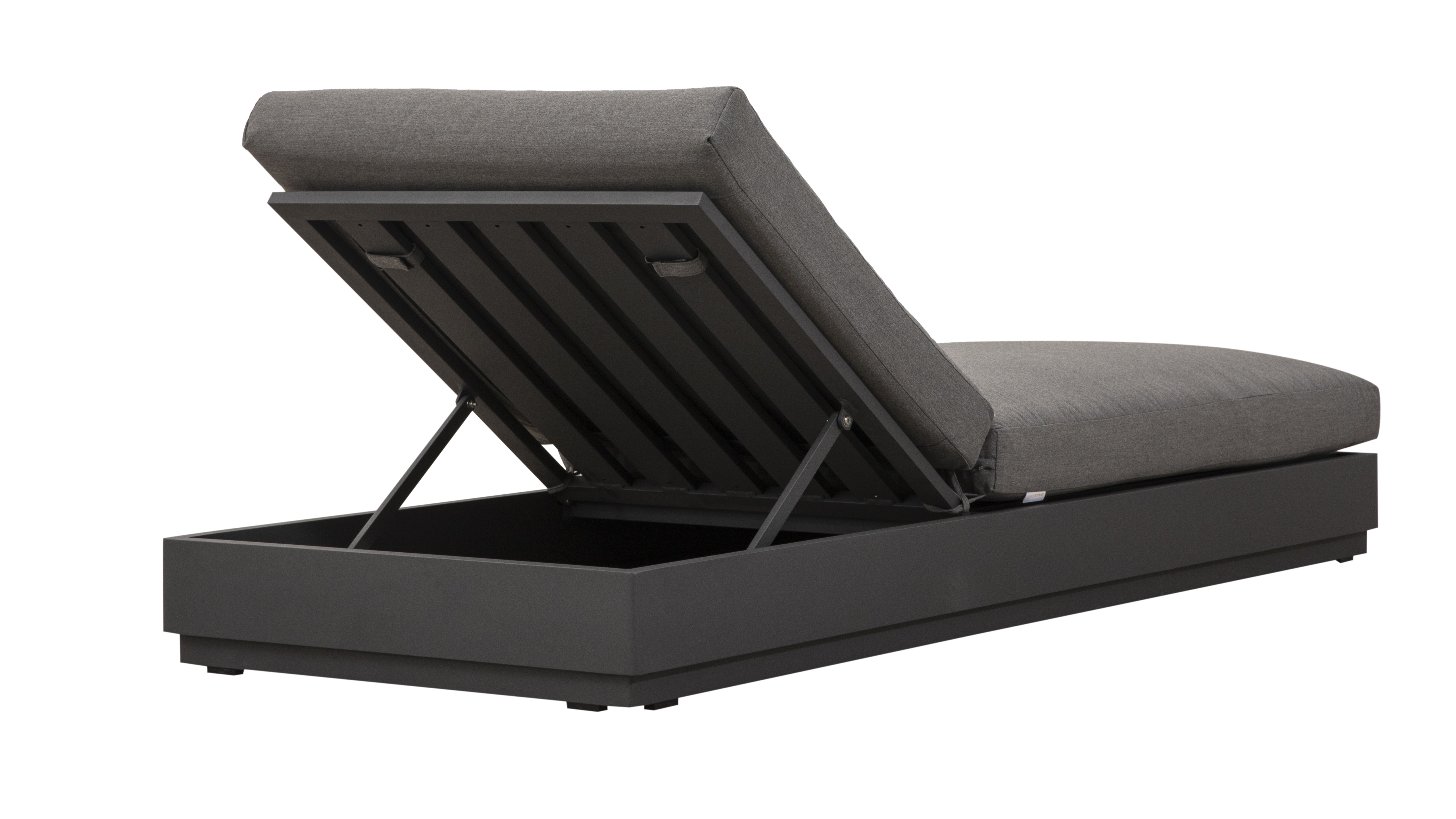 Byron Charcoal Outdoor Sunlounge 4 Thumbnail