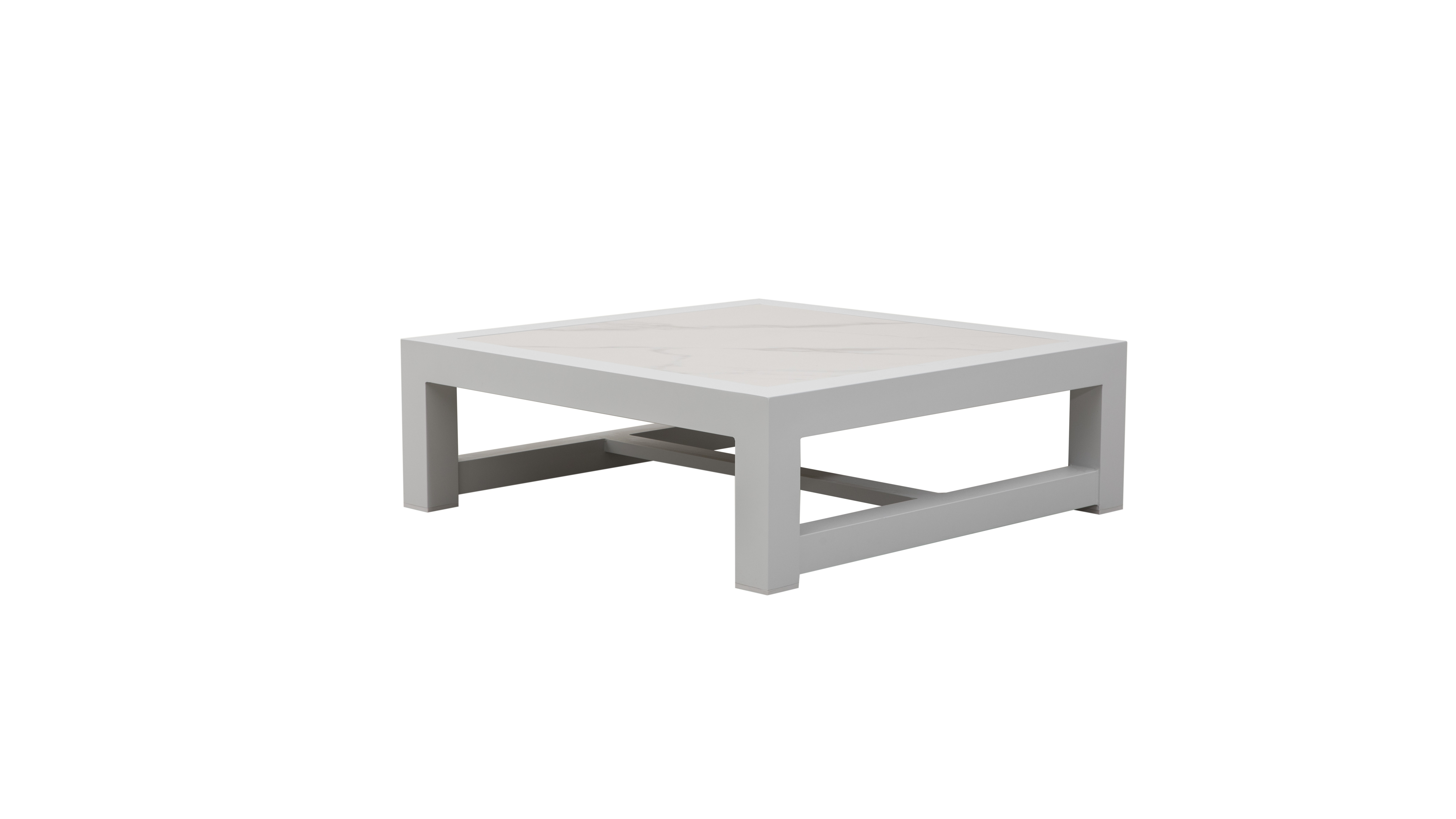 Byron White Outdoor Square Coffee Table 4 Thumbnail