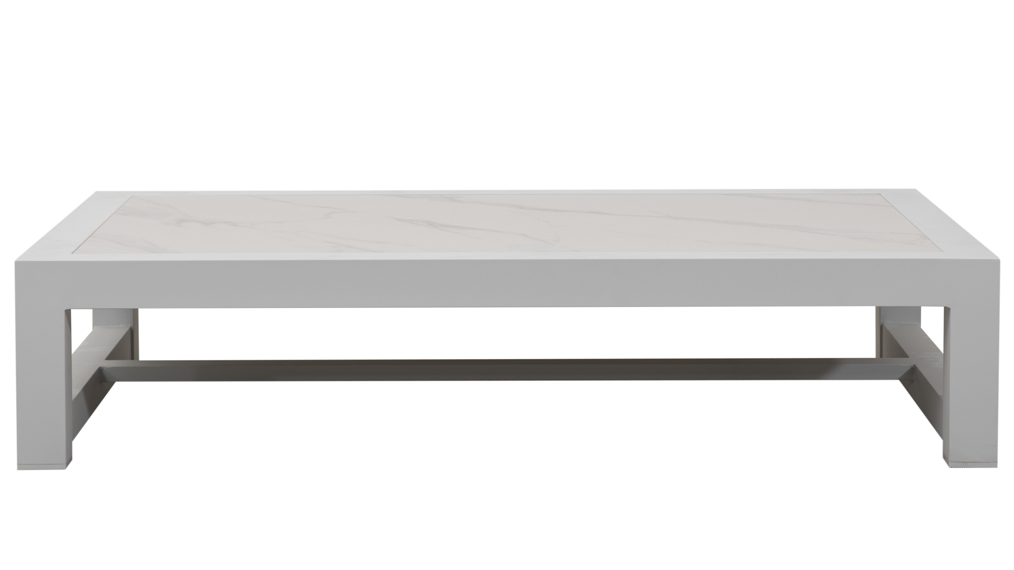 Byron White Outdoor Rectangular Coffee Table 2 Thumbnail