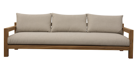 Byron Teak Outdoor Three Seat Sofa