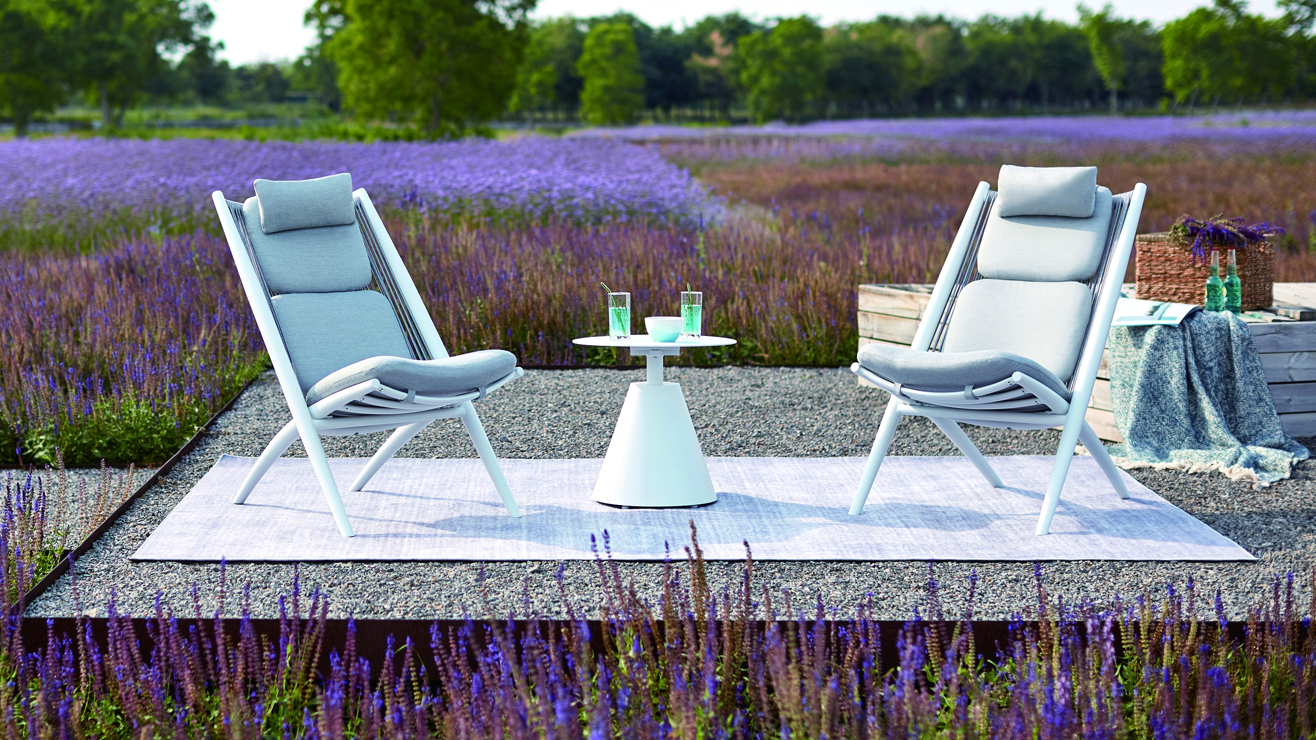 Piccola White Trio Outdoor Balcony Setting 1 Thumbnail