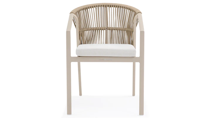 Kiama Mocha Outdoor Rope Dining Chair Set Of 2