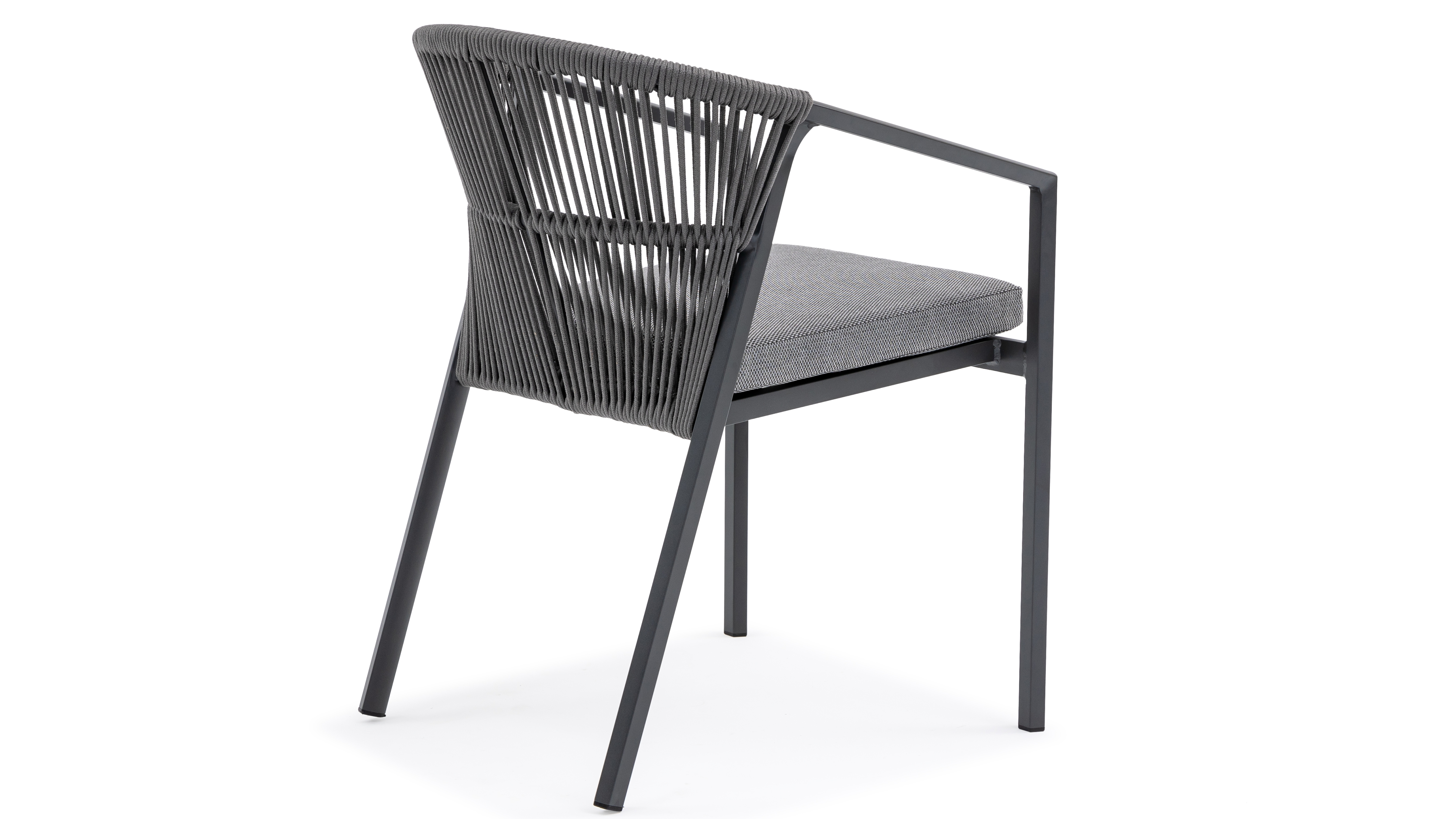 Kiama Anthracite Outdoor Rope Dining Chair Set Of 2 6 Thumbnail