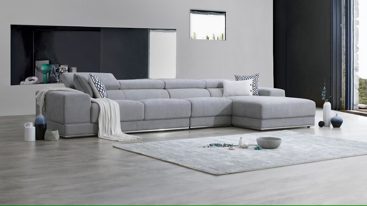 NAPOLEON Fabric Chaise Lounge Option B Sydney Furniture Clearance