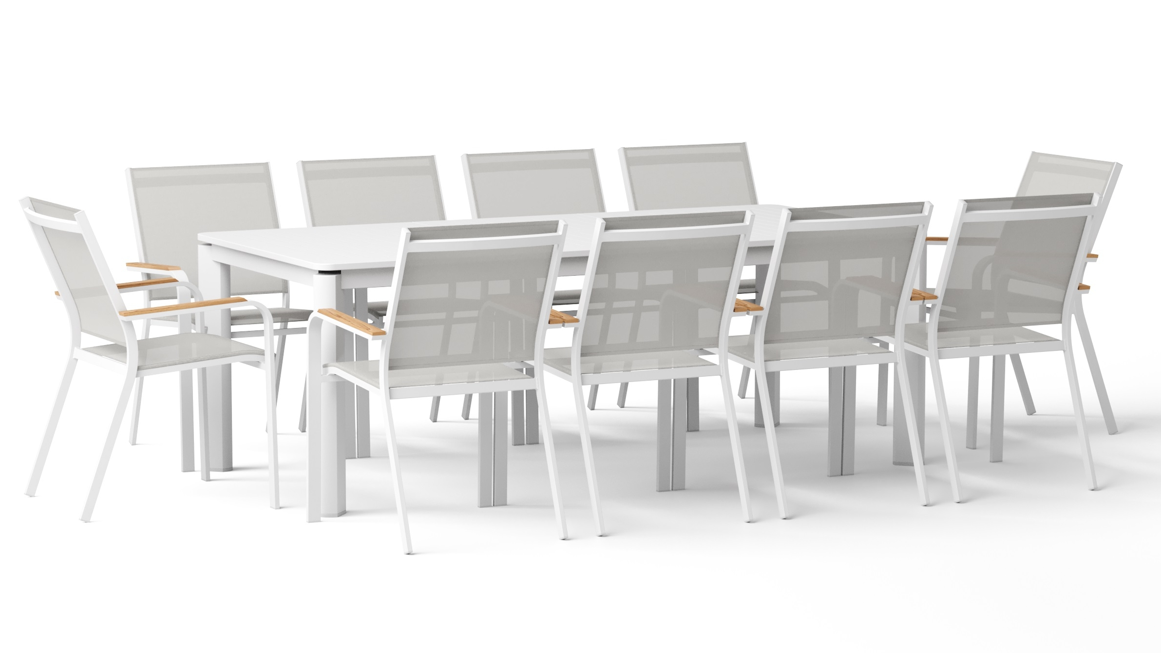 Wentworth White 11-piece Extendable Dining Set With Wentworth White Chairs 7 Thumbnail