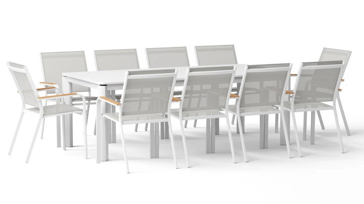 Wentworth White 11-piece Extendable Dining Set With Wentworth White Chairs