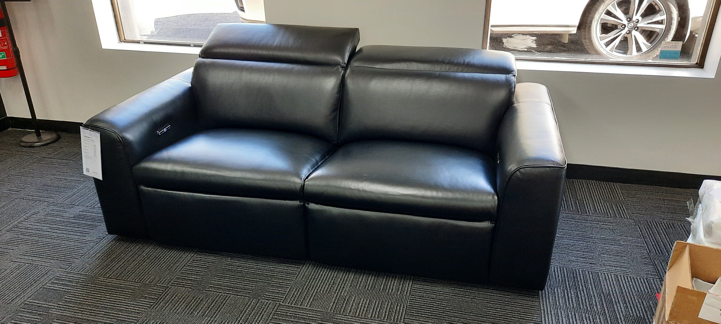 BROADWAY Leather Recliner Two Seater Sofa Sydney Furniture Clearance