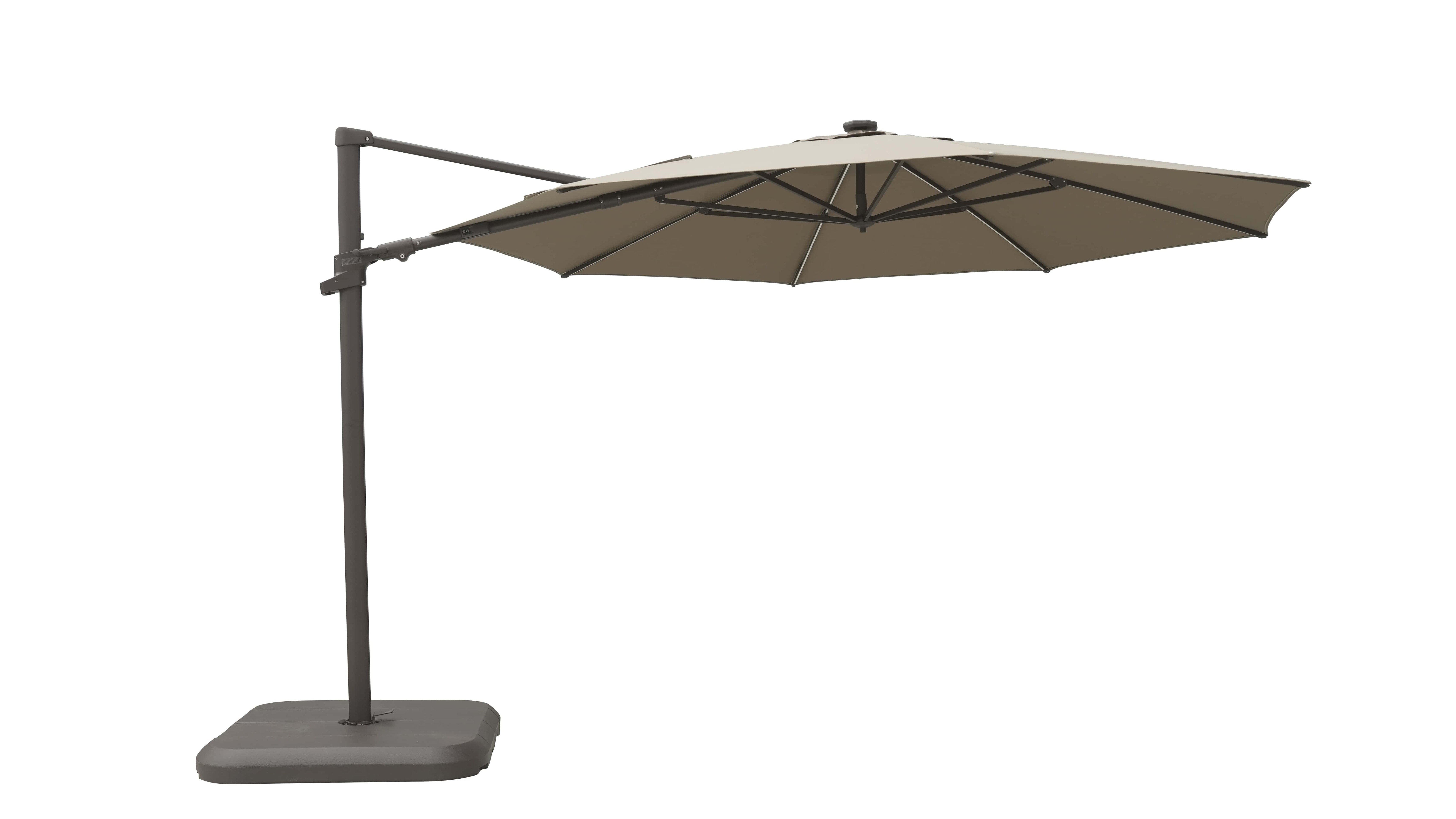 Shelta Emery Charcoal Outdoor Cantilever Umbrella 3 Thumbnail
