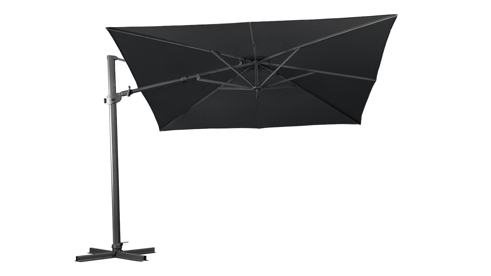Shelta Regis Charcoal Outdoor Cantilever Umbrella