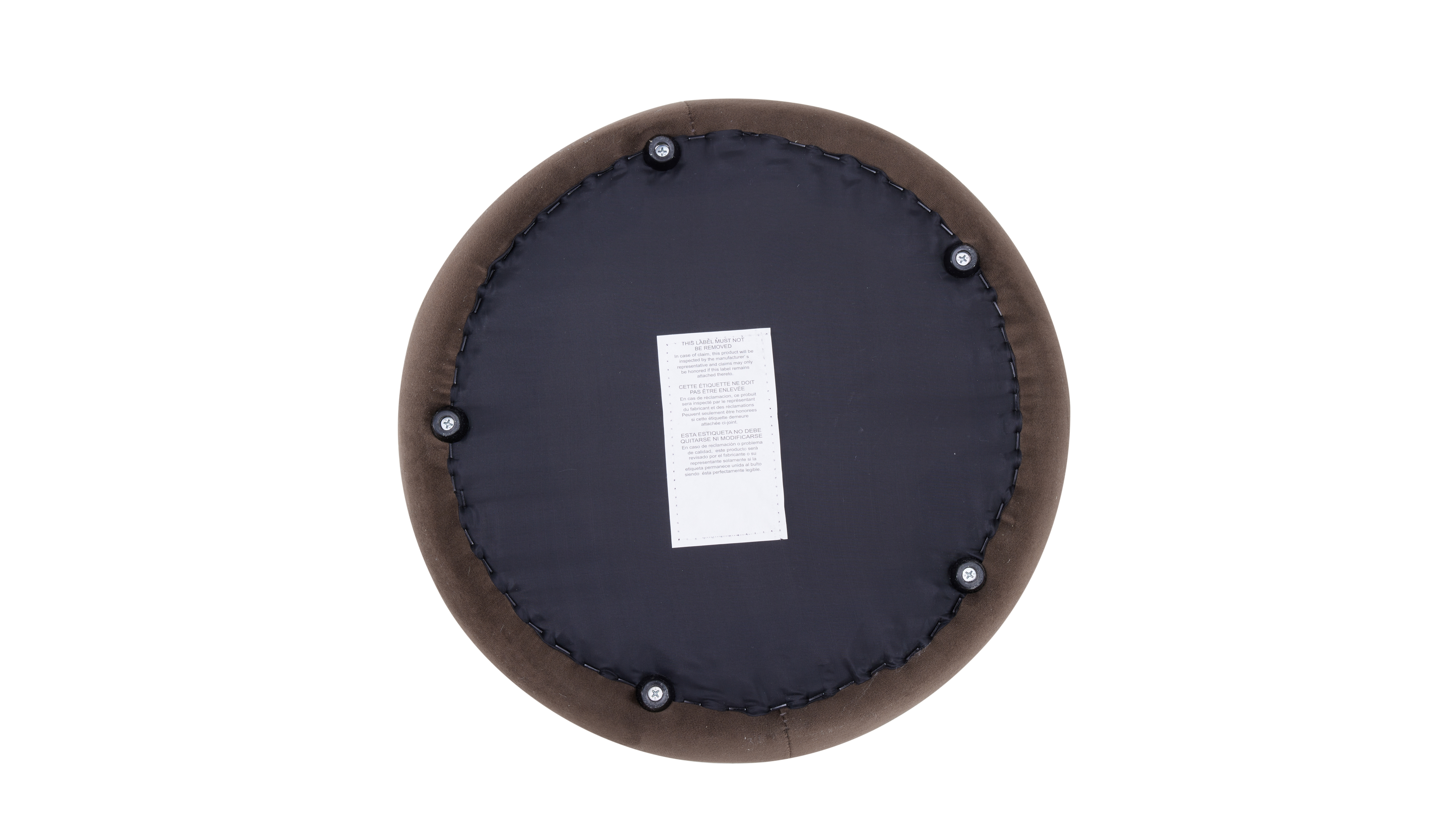 Orb Fabric Round Ottoman 9 Thumbnail