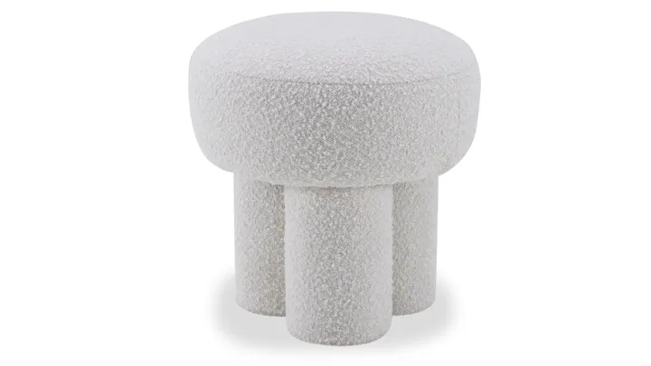 Tripod Fabric Ottoman Small