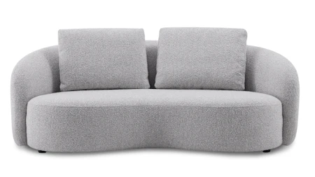 Arc Fabric Three Seater Sofa Dove