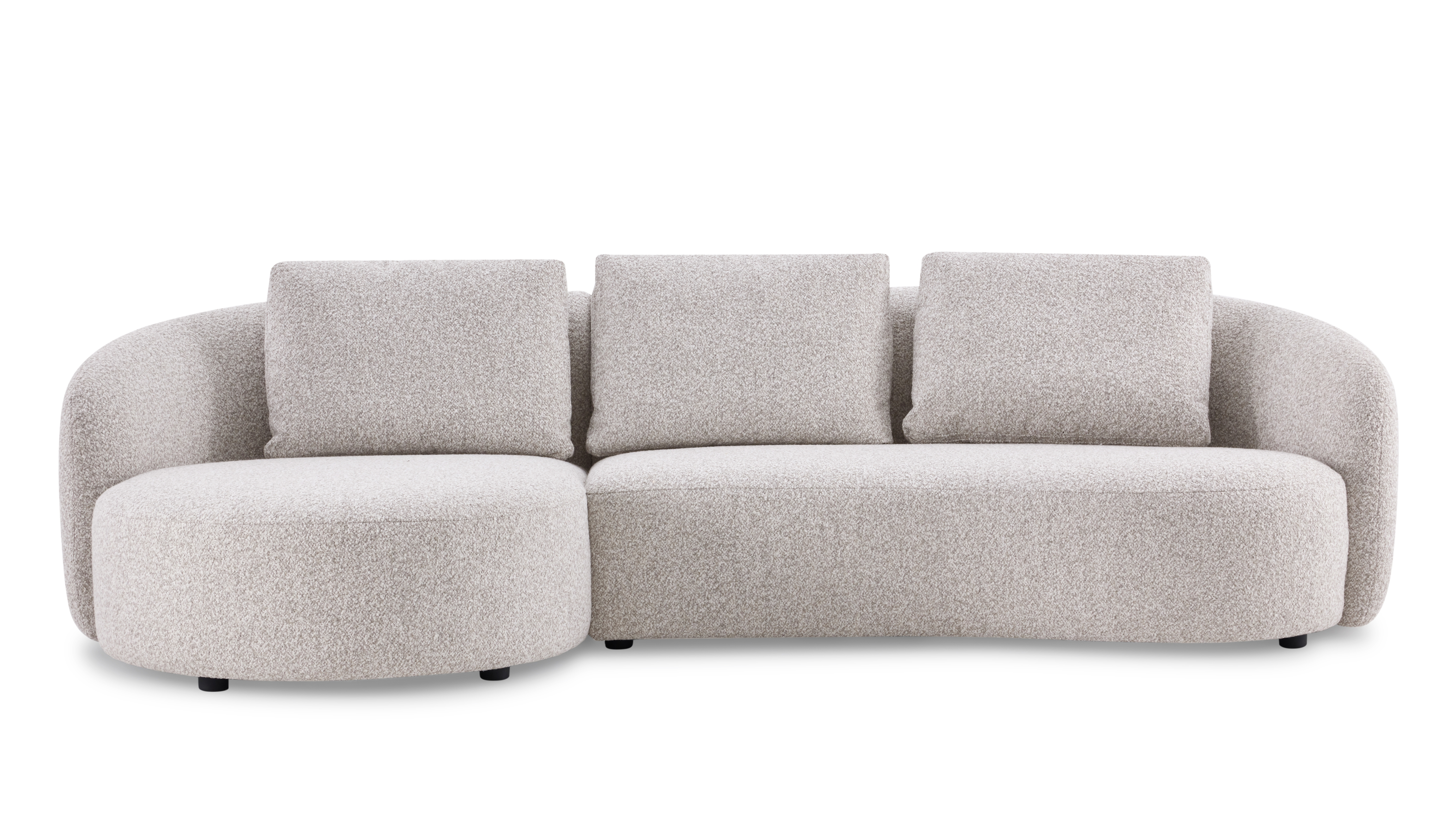 Arc Fabric Chaise Lounge Moonbeam
