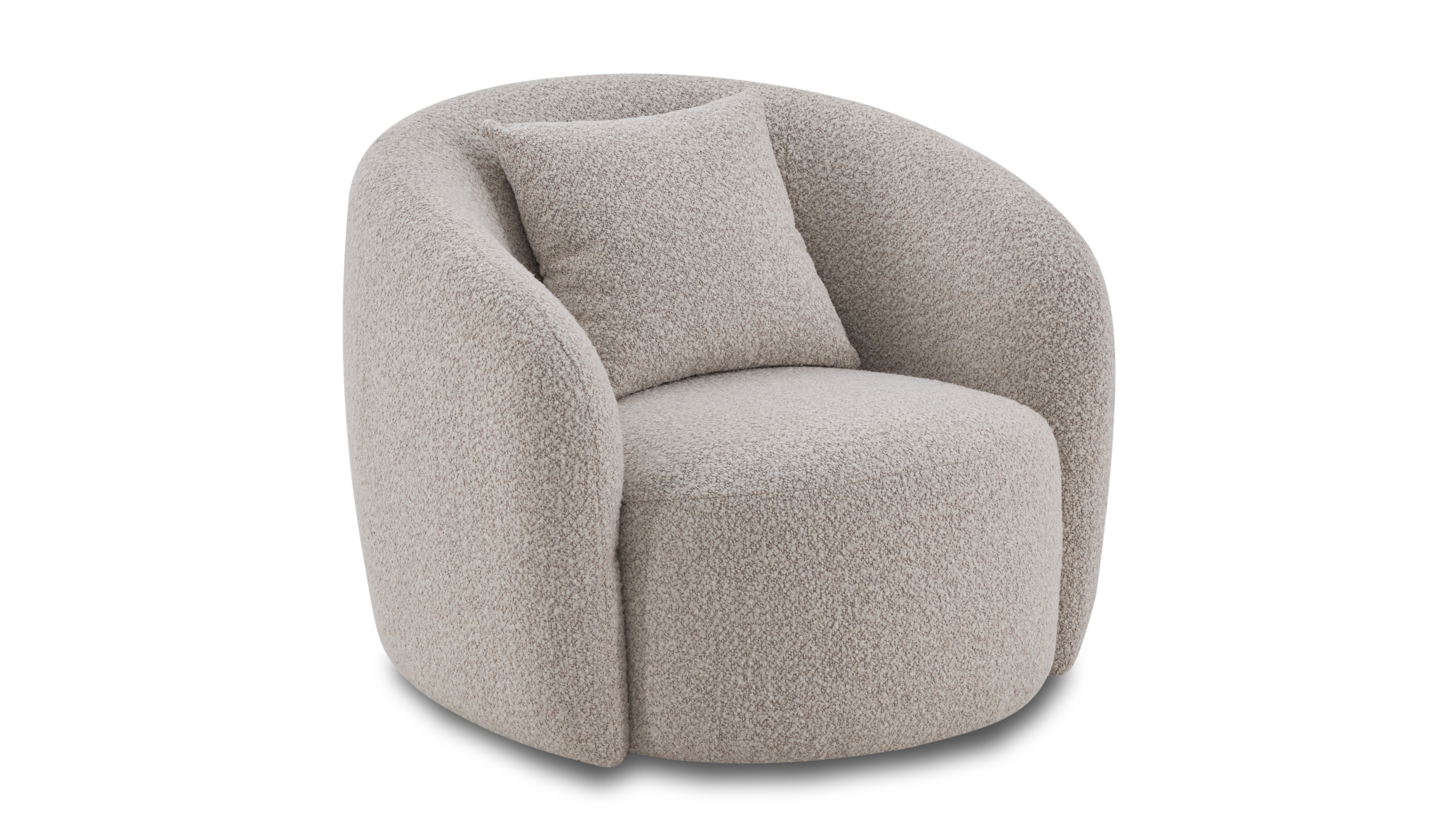 Arc Fabric Swivel Chair Moonbeam 10 Thumbnail