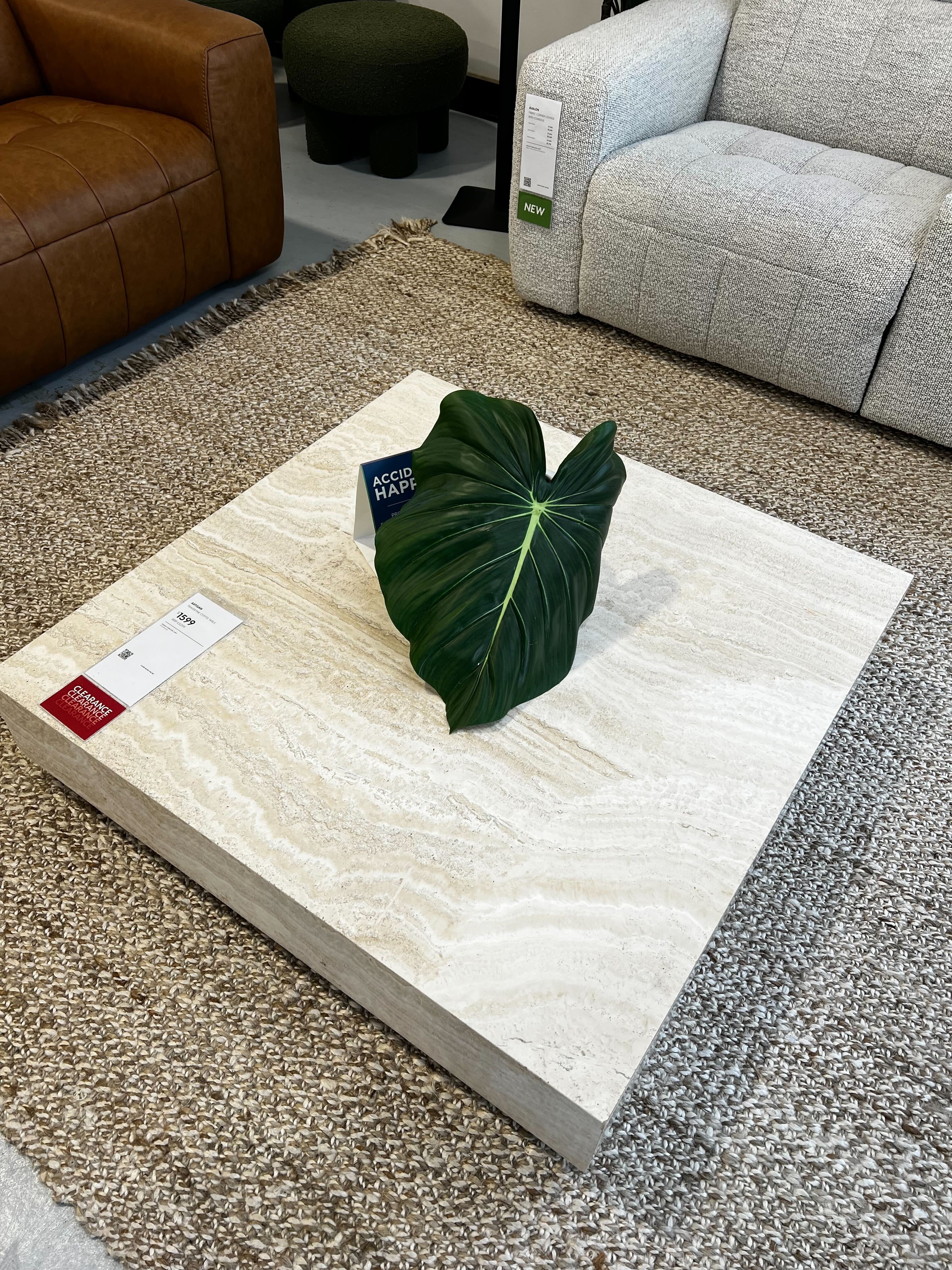 ARTISAN Travertine Coffee Table 1