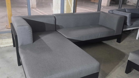 NEW NOOSA BLACK - OUTDOOR LOUNGE LAF CHAISE + 2SEATER RAF 1