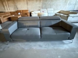 CLUB Leather Three Seat Sofa (Main Colour: Premium Stone, Material: Full Leather - Sku685935) 1