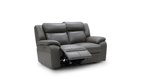 Carrick Leather Two Seater Sofa Power Recliner, Power Headrest