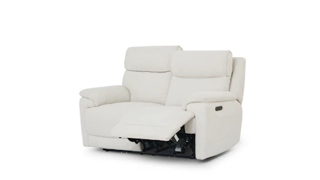 Abbotsford Fabric Two Seater Sofa Power Recliner, Power Headrest, Power Lumbar
