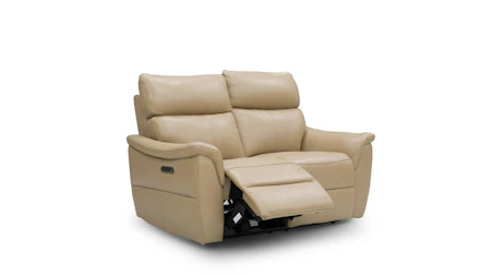 Edmond Leather Two Seater Sofa Manual Recliner