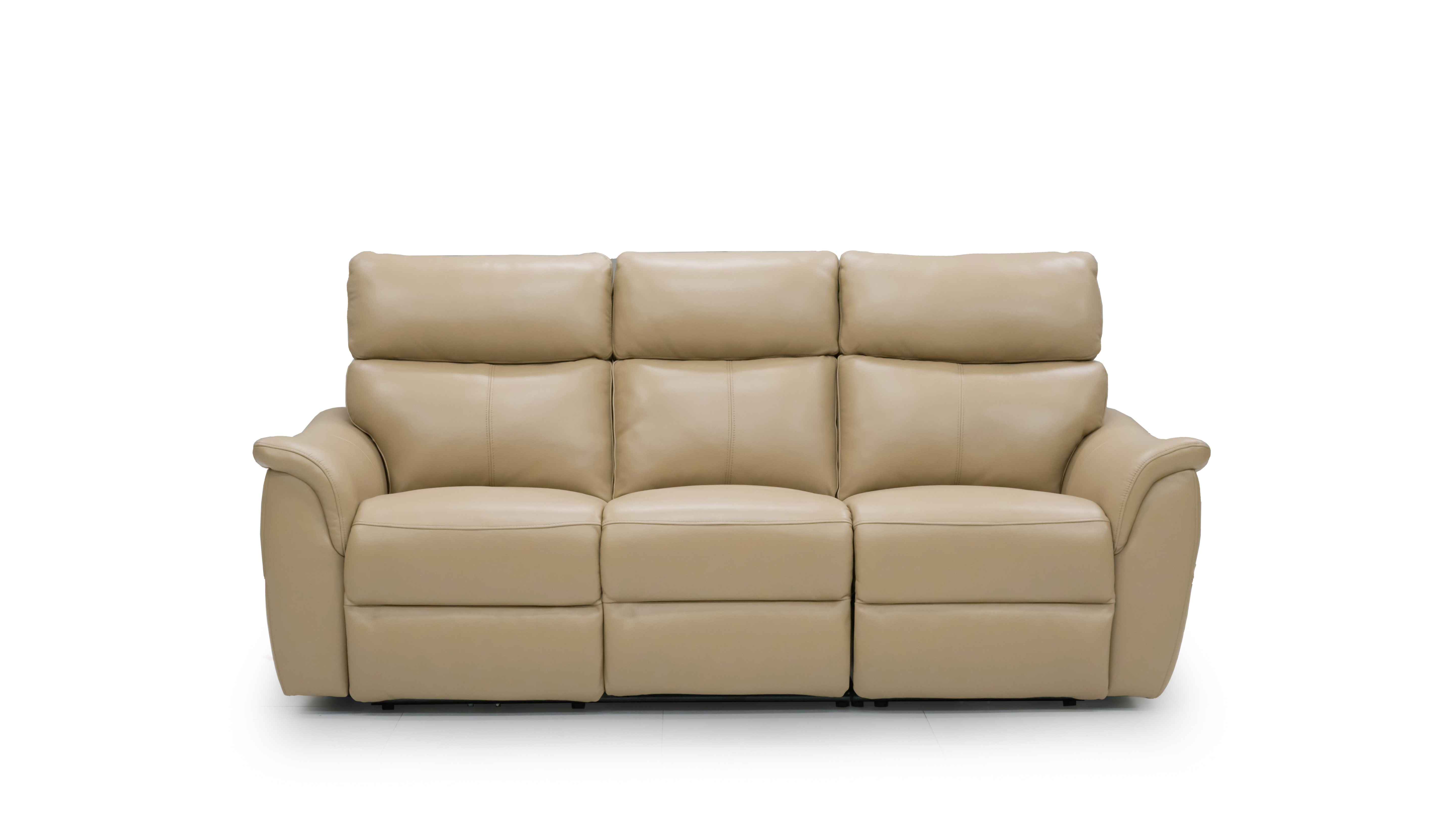 Edmond Leather Three Seater Sofa Power Recliner 7 Thumbnail