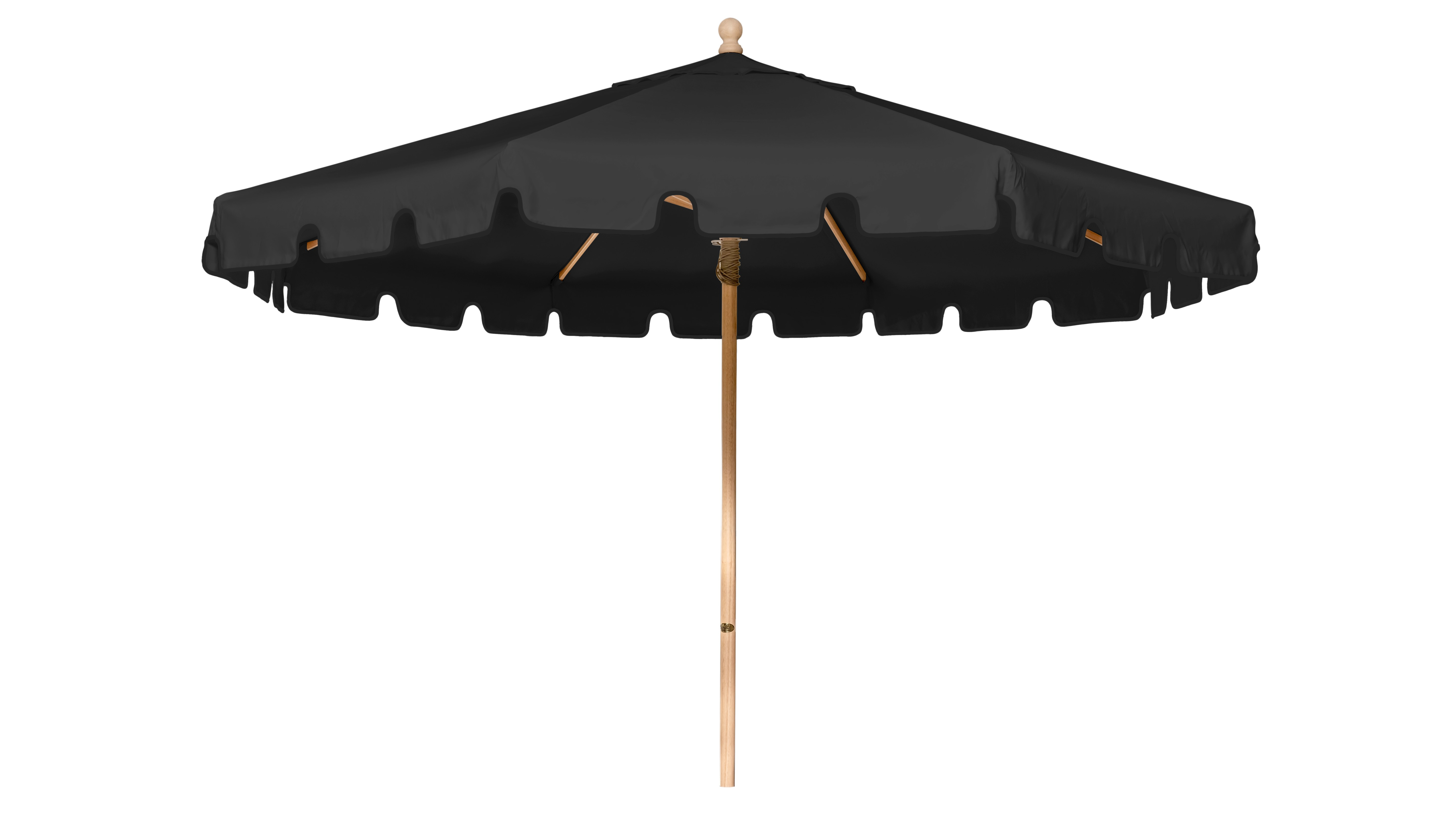 Shelta Nero Black Outdoor Centrepost Umbrella