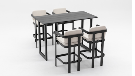 Balmain Ebony 5 -piece Outdoor Bar Set