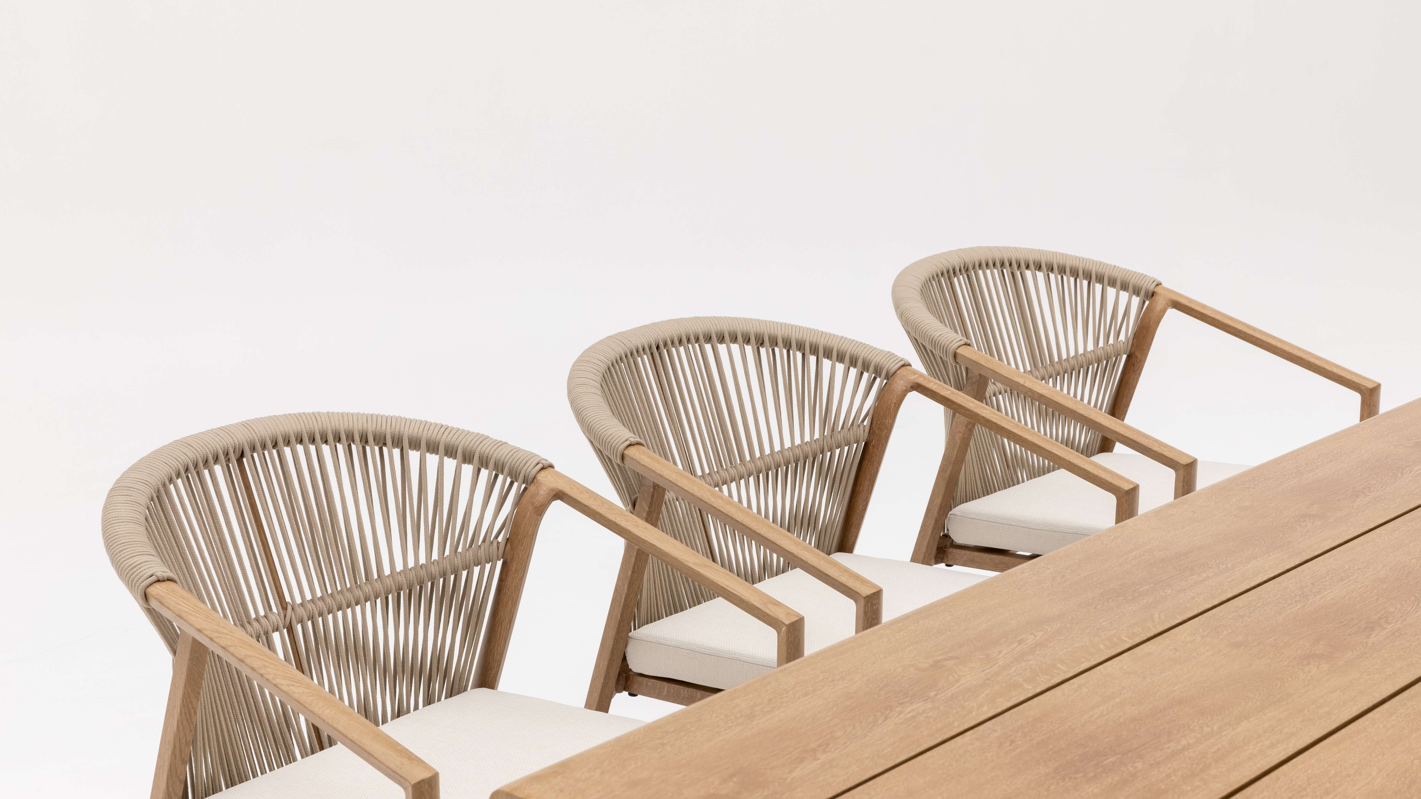 Balmain Oak 7-piece Outdoor Dining Set With Kiama Oak Chairs 5 Thumbnail