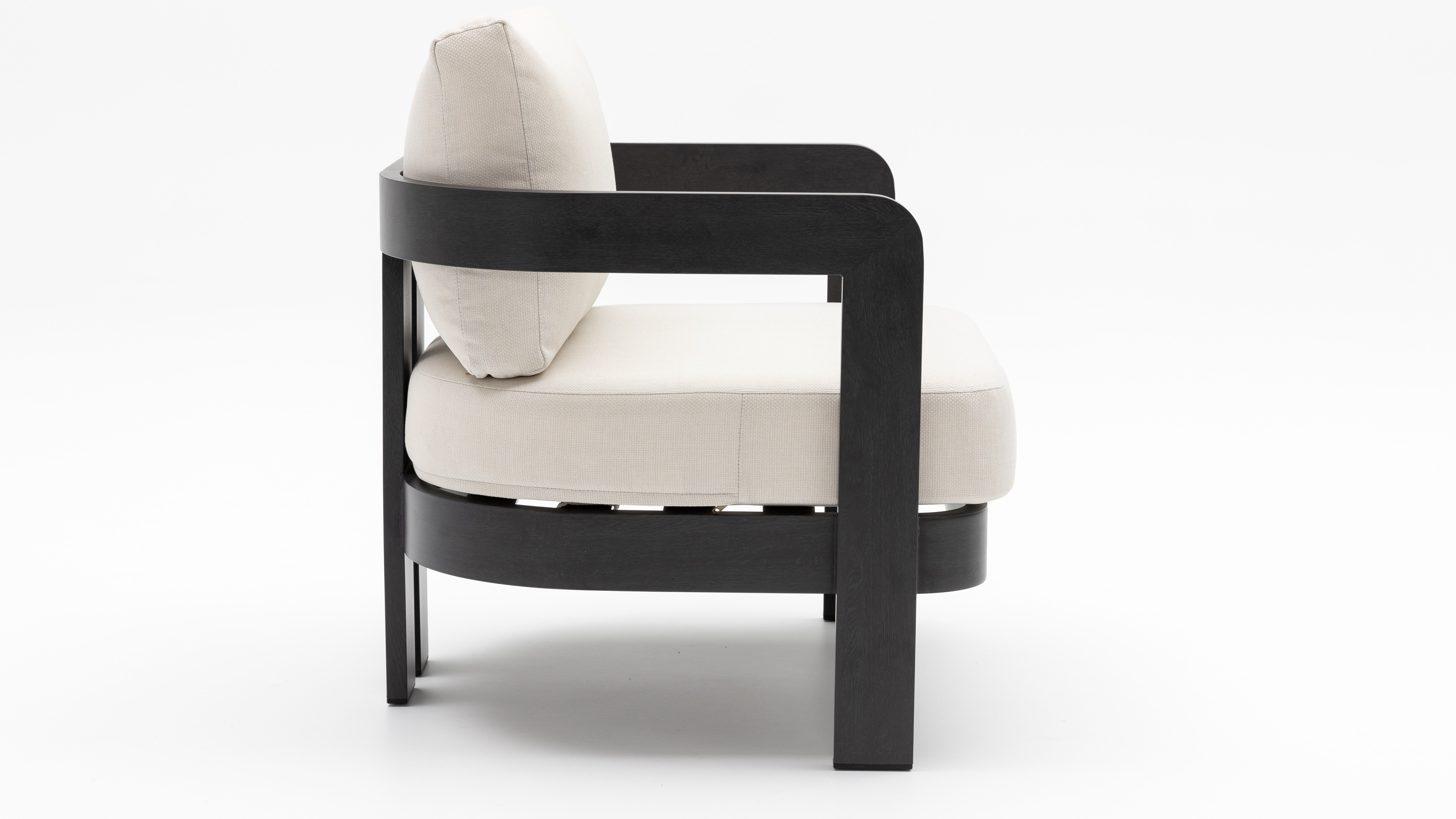 Balmain Ebony Outdoor Lounge Set 3+1+1 With Coffee Table 9 Thumbnail