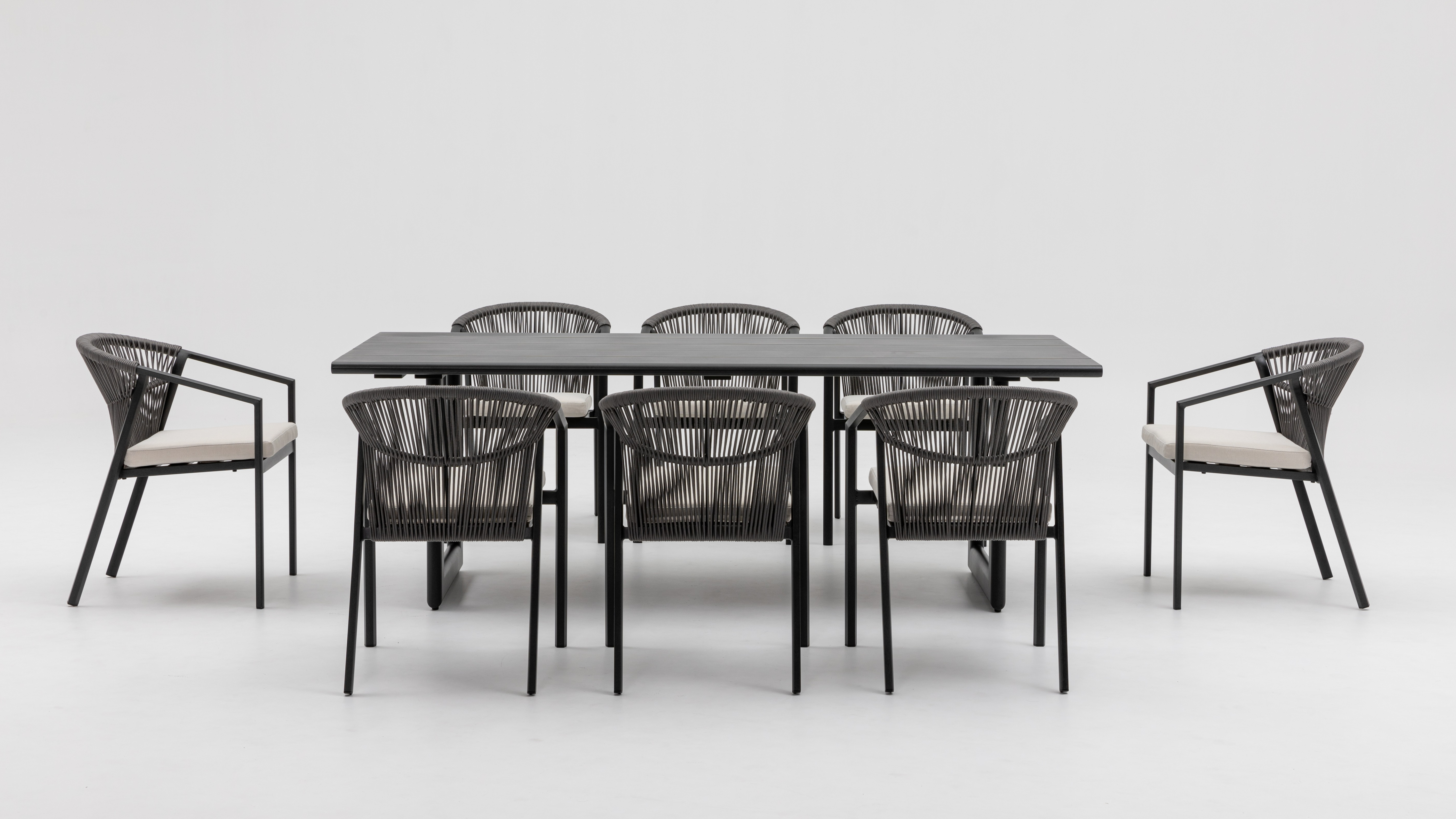 Kiama Ebony Outdoor Rope Dining Chair Set Of 2 7 Thumbnail