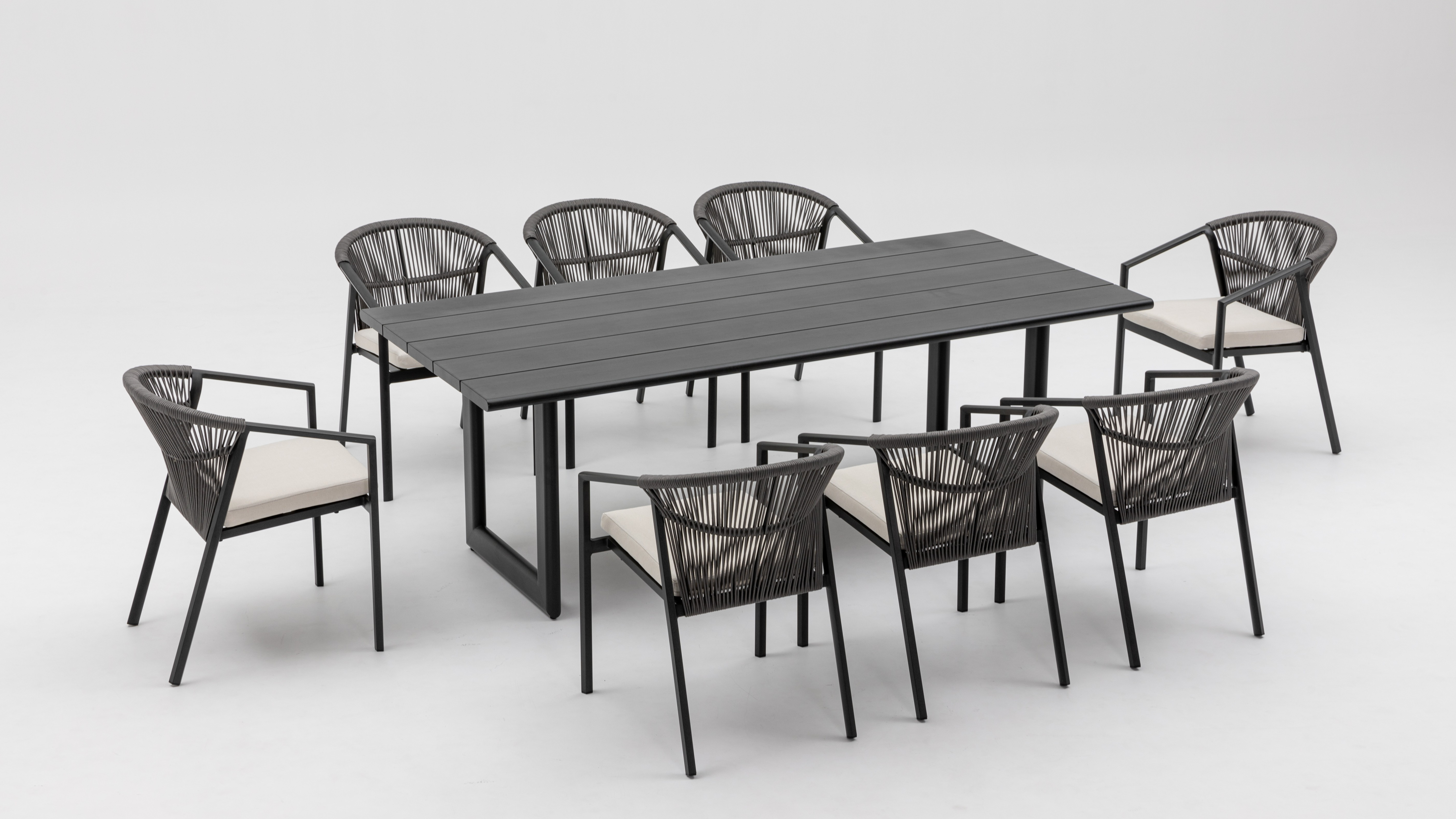 Kiama Ebony Outdoor Rope Dining Chair Set Of 2 7 Thumbnail